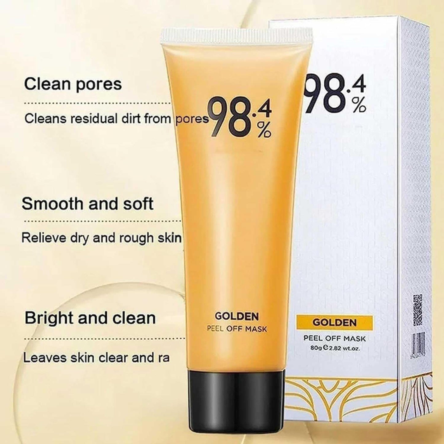 MASCĂ FACIALĂ PEEL-OFF CU AUR DE 24K
