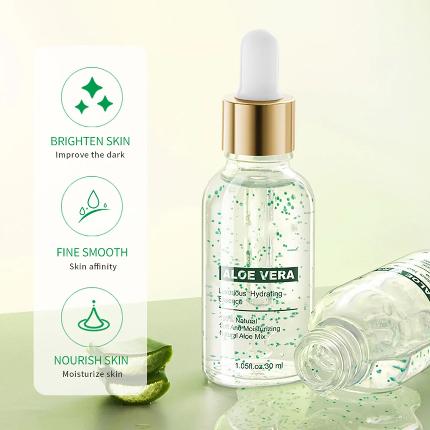 SER DE ÎNGRIJIRE AVANSATĂ A PIELII CU VITAMINA C ȘI ALOE VERA