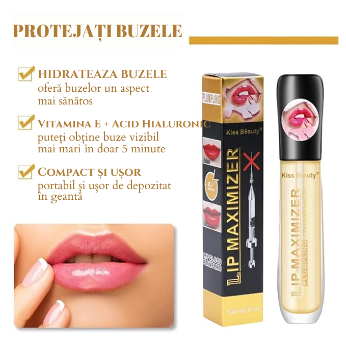 GLOSS PENTRU BUZE CU VITAMINA E SI COLAGEN