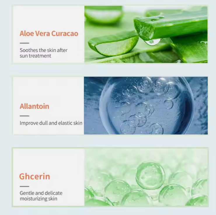 CREMĂ GEL CU ALOE VERA PENTRU FAȚĂ, GÂT ȘI DECOLTEU HIDRATANTĂ ȘI REGENERANTĂ