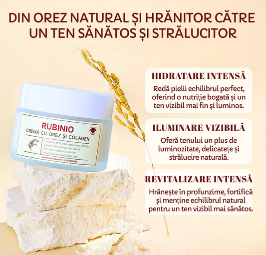 Cremă cu Orez și Colagen