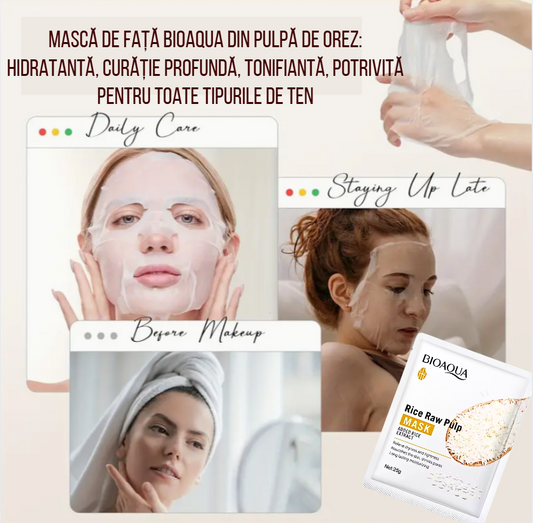 MASCA HIDRATANTĂ ȘI LIFTING CU EXTRACT DE OREZ BIOAQUA